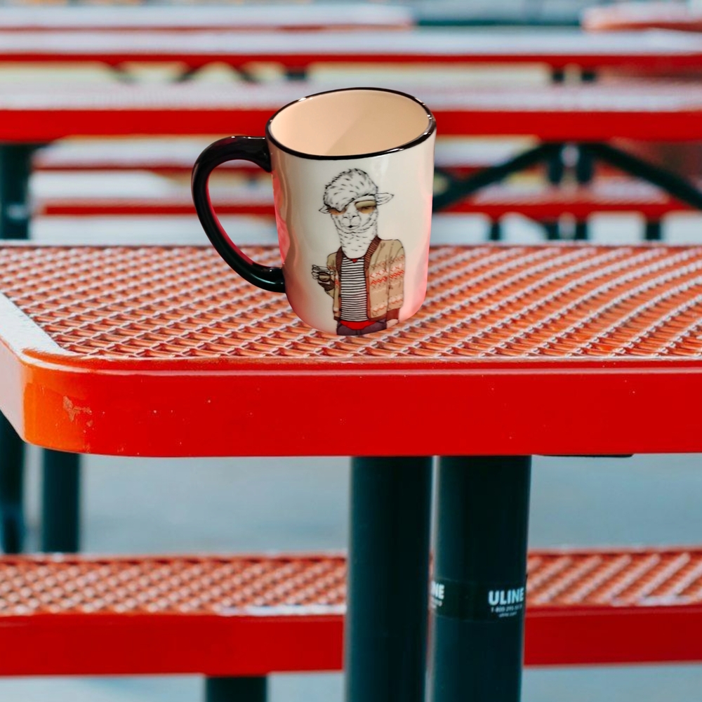 Hipster Llama Coffee Mug by Signature Housewares